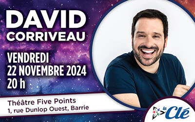 Imitation en chanson avec David Corriveau, November 22, 2024 The Five Points Theatre, Barrie, ON