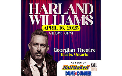 Harland Williams Live in Barrie, April 16, 2025 Georgian Theatre, Barrie, ON