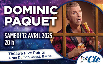 Dominic Paquet - Laisse-moi partir, April 12, 2025 The Five Points Theatre, Barrie, ON