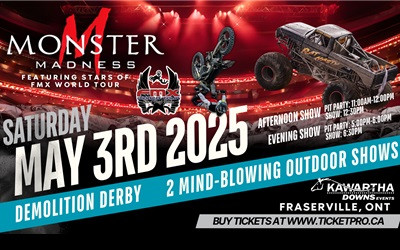 Monster Madness Tour, May 3, 2025 Kawartha Downs, Fraserville, ON