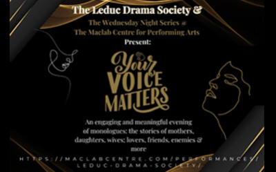 Leduc Drama Society, March 26, 2025 Maclab Centre for the Performing Arts, Leduc, AB