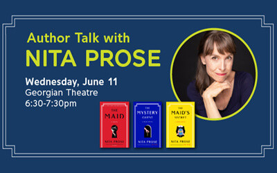 An Evening with Author Nita Prose, June 11, 2025 Georgian Theatre, Barrie, ON