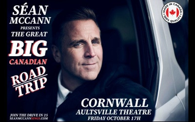 Séan McCann presents The Great Big Canadian Road Trip, October 17, 2025 Aultsville Theatre, Cornwall, ON