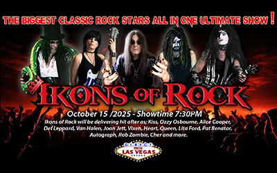 IKONS OF ROCK, October 15, 2025 Aultsville Theatre, Cornwall, ON