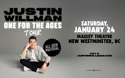 Justin Willman: One for the Ages Tour, January 24, 2026 Massey Theatre, New Westminster, BC