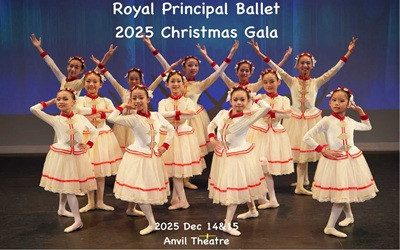 2025 Christmas Ballet Gala, December 14 & 15, 2025 The Anvil Theatre, New Westminster, BC