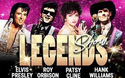 Legends Show, Tributes to Hank, Patsy, Roy and Elvis, February 25, 2025 Clarke Theatre, Mission, BC