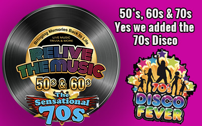 Relive the Music 50s, 60s & 70s SHOW, March 13, 2026 