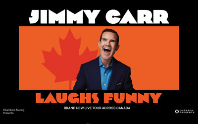 Jimmy Carr: Laughs Funny, October 17, 2026 Sadlon Arena, Barrie, ON