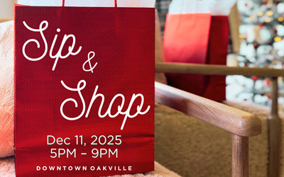 Downtown Oakville BIA presents Sip & Shop, December 11, 2025 Downtown Oakville, Oakville, ON