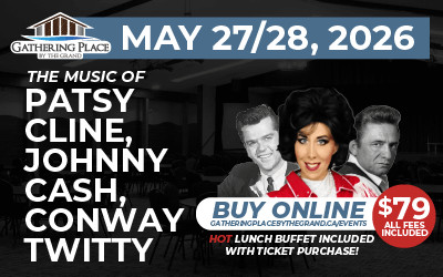 Patsy Cline, Johnny Cash & Conway Twitty - A Tribute to the Greats, May 27, 2026 Gathering Place by the Grand, Ohsweken, ON