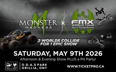 Monster Madness, May 9, 2026 ODAS Park (Orillia Fairgrounds), Severn, ON