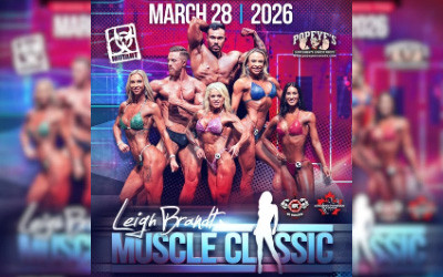 2026 Leigh Brandt Muscle Classic, March 28, 2026 Massey Theatre, New Westminster, BC