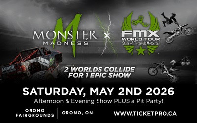Monster Madness, May 2, 2026 Orono Fairgrounds, Orono, ON