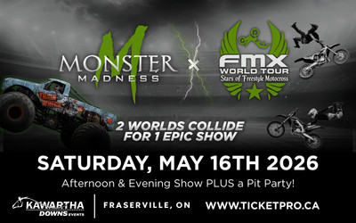 Monster Madness, May 16, 2026 Kawartha Downs, Fraserville, ON