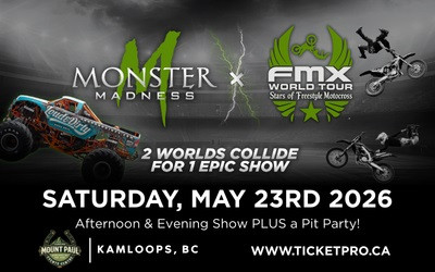Monster Madness, May 23, 2026 Mt Paul Events Centre, Kamloops, BC