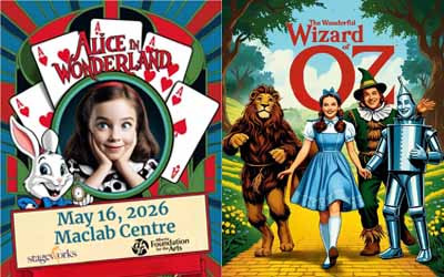 Stageworks Academy - Your Big Show , Alice in Wonderland / Wizard of Oz, May 16, 2026 Maclab Centre for the Performing Arts, Leduc, AB