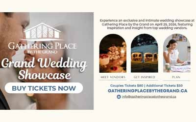 Grand Wedding Showcase, April 25, 2026  Gathering Place by the Grand, Ohsweken, ON