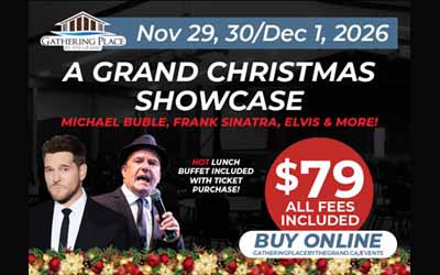 A Grand Christmas Showcase, November 29, 30 & December 1, 2026 Gathering Place by the Grand, Ohsweken, ON