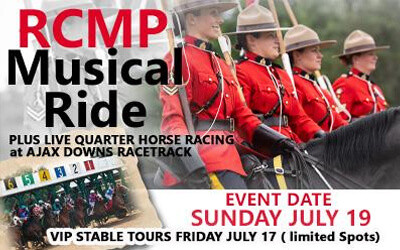Ajax RCMP Musical Ride, July 2026 Ajax Downs Race Track, Ajax, ON