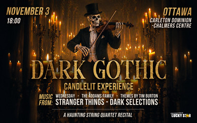 DARK GOTHIC Candlelit Experience, November 3, 2026 Carleton Dominion-Chalmers Centre, Ottawa, ON