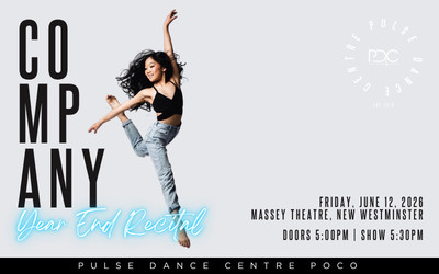COMPANY Program - Pulse Dance Centre, June 12, 2026 Massey Theatre, New Westminster, BC