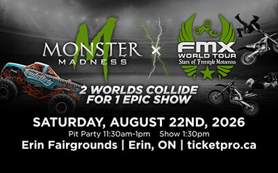 Monster Madness, August 22, 2026 Erin Agricultural Society, Erin, ON