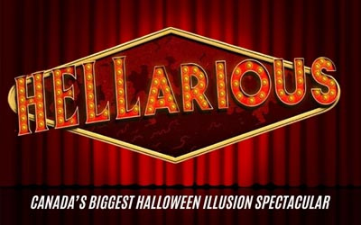 Hellarious: The World's Bloodiest & Funniest Magic Show, October 30, 2026 Georgian Theatre, Barrie, ON