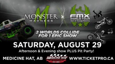 Monster Madness, August 29, 2026 Medicine Hat Speedway, Medicine Hat, AB