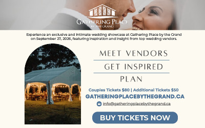Grand Wedding Showcase, September 27, 2026 Gathering Place by the Grand, Ohsweken, ON