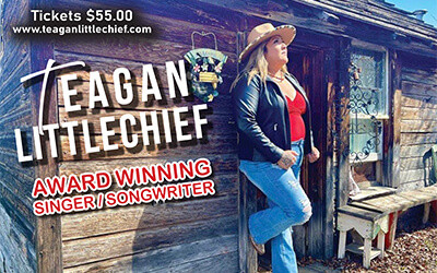Teagan Littlechief, February 19, 2027 Eleanor Pickup Arts Centre, Drayton Valley, AB