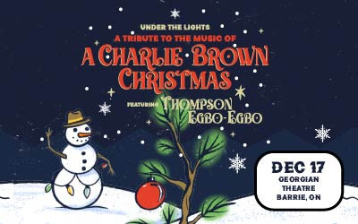Under The Lights: A Tribute to the Music of A Charlie Brown Christmas, December 17, 2026 Georgian Theatre, Barrie, ON