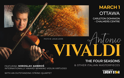 Antonio Vivaldi - The Four Seasons and Other Masterpieces of Italian Music, March 1, 2027 Carleton Dominion-Chalmers Centre, Ottawa, ON