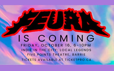 Indie in the City: Local Legends, October 16, 2026 The Five Points Theatre, Barrie, ON