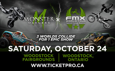 Monster Madness, October 24, 2026 Woodstock Fairgrounds, Woodstock, ON