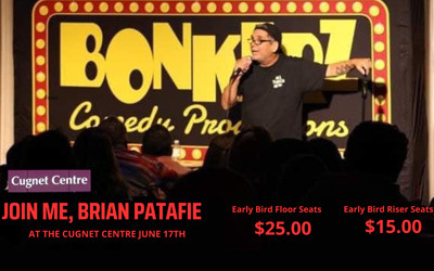 Brian Patafie's FUNNY AS PUCK Tour, June 17, 2027 Cugnet Centre, Weyburn, SK